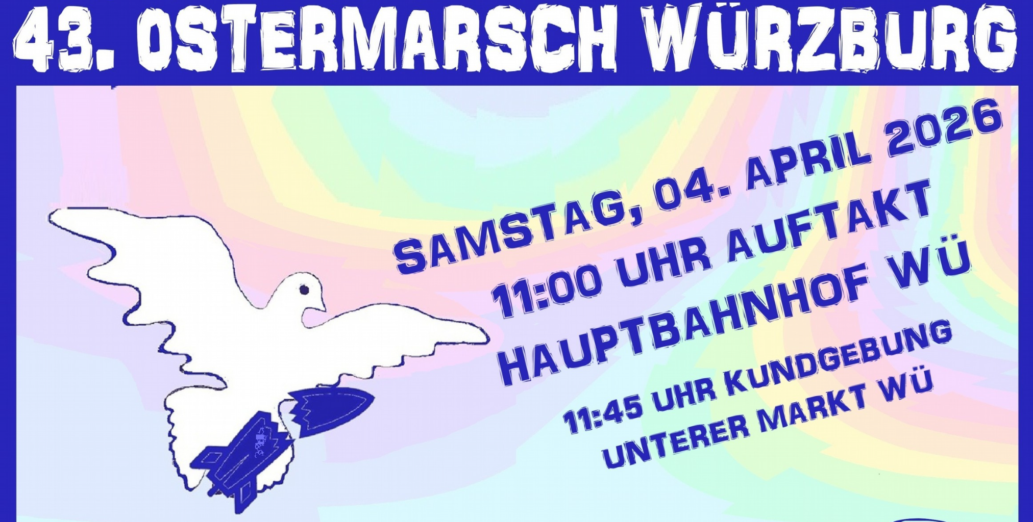 Aufruf zum Ostermarsch 2026 - Samstag, 4. April, ab 11 Uhr
